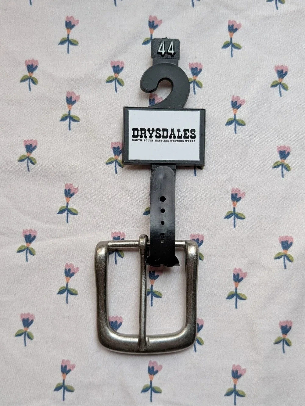 Drysdales silver belt buckle